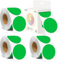 2 Inch Color Coding Round Labels (2000Pcs, 4 Rolls) - Round Color Dot Stickers for Inventory, Pantry, Warehouse Organization - Green Circle Dot Labels