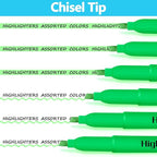YEGEER Highlighters Bulk - Quick-Dry No Bleed Markers for Office Classroom School Supplies Adults Kids Teachers Students (Green, 30)