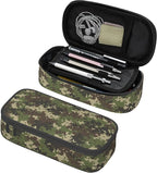 YIJIUWKIS Camo Pencil Case for Kids Boys Girls, Big Capacity Green Pencil Pouch, Portable Pencil Box Stationery Storage Desk Pen Bag for School Office
