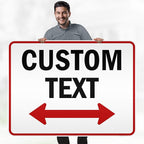 Custom Arrow,Custom Directional Sign, Two Way Arrow,36x48 Inches, Reflective, Rust Free DiBound, Fade Resistant, Made in USA by My Sign Center