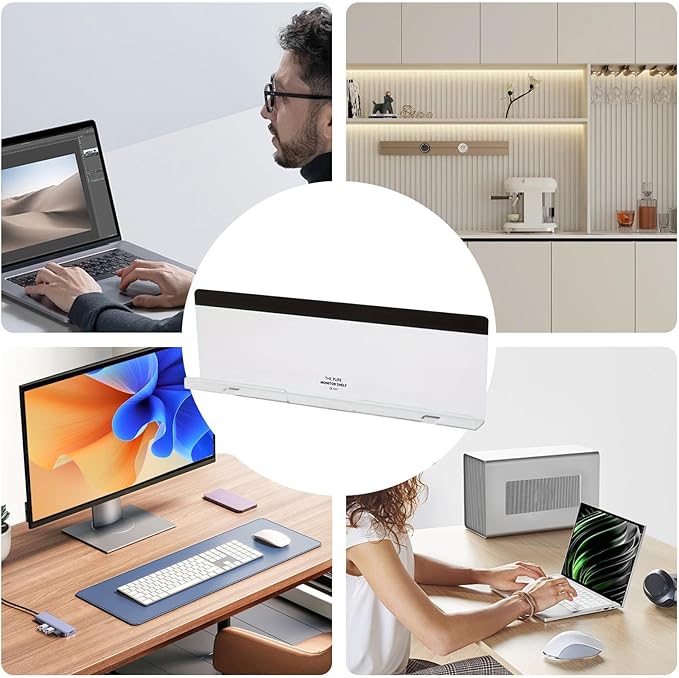 Monitor Sticky Note Holder,Acrylic Screen Message Reminder,Computer Memo Board | for Office Desktop Work Business Home Women Men Laptop