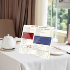 COYMOS Acrylic Sign Holder 8.5 x 11 Horizontal 6 Pack Slant Back Acrylic Stands for Display Plexiglass Clear Acrylic Display Stands for Ad Frame, Picture Photo Frames, Promotions, Restaurants, Office