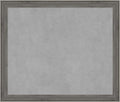 Amanti Art Grey Framed Magnetic Board 23x27 Medium Vision Board for use with Magnets, 100% Metal Sheet to Display Items as Office Decor or for Home Organization in mudroom, Kitchen or Kids Room