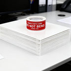Neehows 100 Pack 5x6.9" Rigid Mailers Cardboard Envelopes, 400GSM Photo Mailers Shipping Envelope with "DO NOT BEND" Labels, Small Stay Flat Self Seal Document Envelope for Trading Cards- White