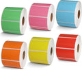 BETCKEY - 2.25" x 1.25" UPC Barcode & Multipurpose Labels Replacement for Zebra & Label Printer,Premium Adhesive & Perforated[Mixed, 6 Rolls, 6000 Labels]