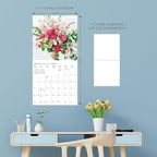 Graphique 2026 Garden Bouquets Wall Calendar | 12” x 12” | Thick Paper | Home & Office Organizer | Large Monthly Grid | 3 Languages & Marked Holidays | 4 Month Preview Page for 2027