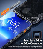 UltraGlass UNBREAK TOP 9H+ Glass for iPhone 12 Pro Max Screen Protector [Military Grade Shatterproof & Longest Durable] Full Screen iPhone 12 Pro Max Glass, 2024 Upgrade, 2 Packs
