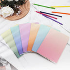 Ddaowanx Kraft Notebooks, Journals in Bulk, Lined Paper, 72 Pages, 36 Sheets, 80GSM, 8.3x5.5 Inch, A5 Size, Travel Writing Notebook for Office School Supplies (Lined-48pack, Gradient)