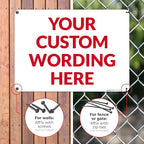 Custom Sign, Personalized Metal Signs, Customize for Office, Business, Workplace, Office, Home, Delivery Signs 10x14 Inches, Rust Free .040 Aluminum, Fade Resistant, Made in USA by Sigo Signs