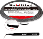 Kaisiking 2mm LCD Repair Tape for Phone Screen, Adhesive Tape with 1 Tweezers for Cell Phone, iPad, Tablets, Laptops, Camera