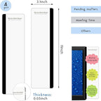 Zonon 4 Pieces Computer Monitor Notes Screen Monitor Memo Board Sticky Note Holder Message Board Computer Side Panel for Office Home Desktop Left and Right