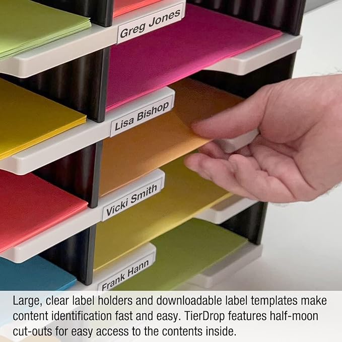 Ultimate Office TierDrop™ 40-Slot, 47 ½"w Literature, Forms, Mail and Classroom Sorter - Fully Expandable with Optional Add-On Tiers