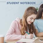 Mimorou 12 Pack Hardcover Spiral Notebook College Ruled A5 Lined Spiral Journal Notebook for Office School Supplies, 100 Pages/ 50 Sheets, 8.3 x 5.5 Inches