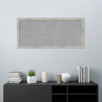 Amanti Art Silver Framed Magnetic Board 23x51 Oversize Vision Board for use with Magnets, 100% Metal Sheet to Display Items as Office Decor or for Home Organization in mudroom, Kitchen or Kids Room