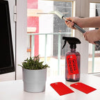 Heavy Duty Plastic Shipping Tags - Waterproof Hang Tags with String Wires, Ideal for Car Parts & Equipment (Red, 4 3/4 x 2 3/8)