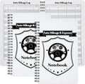 Spakon 2 Pcs Auto Mileage & Expense Log Book for Car Taxes Vehicle Maintenance Expense Track Record Notebook Small Business Gas Miles Log Book for Driver 5 x 7.87 Inch(Delicate,Classic Color)