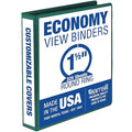 Samsill 1.5 Inch 3 Ring Binder, Made in USA, Economy Round Ring, Clear View Cover, 325 Sheet Capacity - for School, Home, Office - Forsest Green