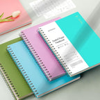 EMSHOI A4 Spiral Notebook Bullet Dotted journal, 11.2" X 8.27", 300 Pages/150 Sheets, 100gsm Dot Grid Paper, Waterproof Softcover, Twin-Wire Binding, for School Work Writing Note Taking-Blue