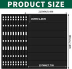 10 Sheets 20 Pages Postage Stamp Album Pages, 7 Pockets 7.7X 1.35in Stamp Collection Inserts, 9 Hole Standard Stamp Collecting Album Sleeves for Stamp Collection Binder IS010710