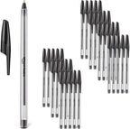 Amazon Basics Ballpoint Pens, 1.0mm, Black, 36 Pack