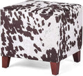 Edeco Ottoman with Square Cube Design, 16 Inch Footstools and Ottomans Small, Large Load Capacity, Square Foot Rest Ottoman for Living Room