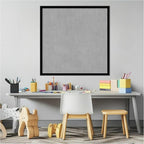 Amanti Art Black Framed Magnetic Board 25x25 Medium Vision Board for use with Magnets, 100% Metal Sheet to Display Items as Office Decor or for Home Organization in mudroom, Kitchen or Kids Room