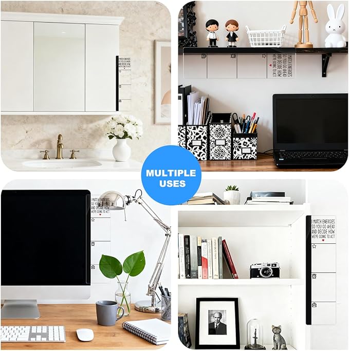 Computer Monitor Memo Board I Match Energies So You Go Ahead and Decide How We're Going to Act Logo Monitor Message Board Office Desk Accessories Gifts for Friends and Colleagues