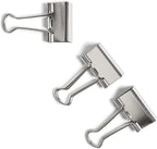 U Brands Binder Clips, Medium, Silver, 72 Count