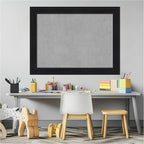 Amanti Art Black Framed Magnetic Board 25x33 Medium Vision Board for use with Magnets, 100% Metal Sheet to Display Items as Office Decor or for Home Organization in mudroom, Kitchen or Kids Room