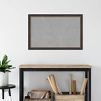 Amanti Art Black Framed Magnetic Board 23x35 Large Vision Board for use with Magnets, 100% Metal Sheet to Display Items as Office Decor or for Home Organization in mudroom, Kitchen or Kids Room