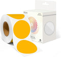 2 Inch Round Color Coding Labels (500 Count) - Fluorescent Orange Dot Stickers Circle Labels with Dispenser Box for Warehouse, Filing, Industrial, Office Organization