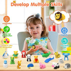 Moosia 150 Pack Animal Pencil Erasers for Kids Bulk Desk Pet Toy 3D Mini Puzzle Erasers Take Apart Erasers Treasure Box Toys Game Prize Party Favors Gift Classroom Prize Reward Back to School Supplies
