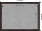 Amanti Art Black Framed Magnetic Board 23x31 Medium Vision Board for use with Magnets, 100% Metal Sheet to Display Items as Office Decor or for Home Organization in mudroom, Kitchen or Kids Room