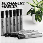cloudriver Permanent Markers 96 Count, Black Permanent Marker Bulk Set, Chisel Tip, Premium Smear Proof Markers, Quick Drying Ink, Waterproof, Office Supplies for School, Office, Home