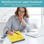 12pcs Legal Pads, Perforated Wide Ruled Writing Pad, Wide Ruled Legal Notepads, Lined Pads of Paper, Yellow paper Pads for office, school and daily notes(600 Sheets) (12, 8.5 x 11, Legal (8.5 x 11 inches))