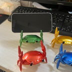 LOGUTIA Golden Yellow Crab Pen Holder Cute Yellow Crab Storage Creative Pen Holder Heavy-Lifting Golden Crab Stationery Gifts Desk Supplies Office Table Storage(golden)