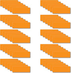 Magnetic Dry Erase Magnets Labels 3x1 inches, Reusable Name Tags, Organizing Schedules in Office/Classroom. Work on Fridge/White Board (Orange 60Pcs)