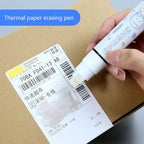 MEELYHOME Thermal Paper Correction Liquid Pen, Quick Drying Correction Fluid for Identity information, Shipping Address, Document, 14cm, 1 Stick