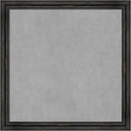 Amanti Art Black Framed Magnetic Board 27x27 Medium Vision Board for use with Magnets, 100% Metal Sheet to Display Items as Office Decor or for Home Organization in mudroom, Kitchen or Kids Room