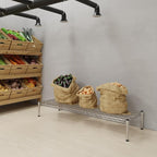 Regal Altair 18''W x 54''L x 8''H Chrome Plated Wire Dunnage Rack | Off The Floor Storage