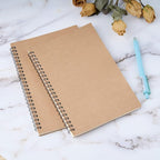 48 Pack A5 Spiral Notebook College Ruled Spiral Notebook Bulk Inches Hardcover Kraft Notebooks Lined Travel Writing Notebooks Journal Notepad for Office School Supplies, 100 Pages, 8.3 x 5.5 Inches