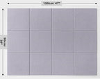 DECORITA Felt Wall Tiles | Large Cork Board Alternative | Aesthetic Felt Bulletin Board for Office, Home & Classroom | Large Cork Boards for Walls Pinboard (12-Pack) | Purple