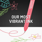 Paper Mate InkJoy Bright Pens, Gel Pens, Medium Point (0.7mm), Retractable, Assorted Brighter Colors, 6 Count