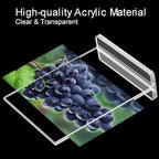 BlueValley Clear Acrylic Sign Holder 5x7 Vertical Double Sided Acrylic Photo Picture Frame for Office Desk, Table Sign Holder for Store, Rrestaurant, Hotel, Cafe, Show Fairs, Vendor-for Brochure Flyer Menu Document-6 pack