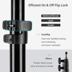 SMALLRIG Photography Light Stand 110"/9.2ft/280cm, Air-Cushioned Aluminum Photo Video Tripod Stand with 1/4" Screw for Softbox, Studio Light, Reflector and Ring Light, Max Load 8kg, RA-S280