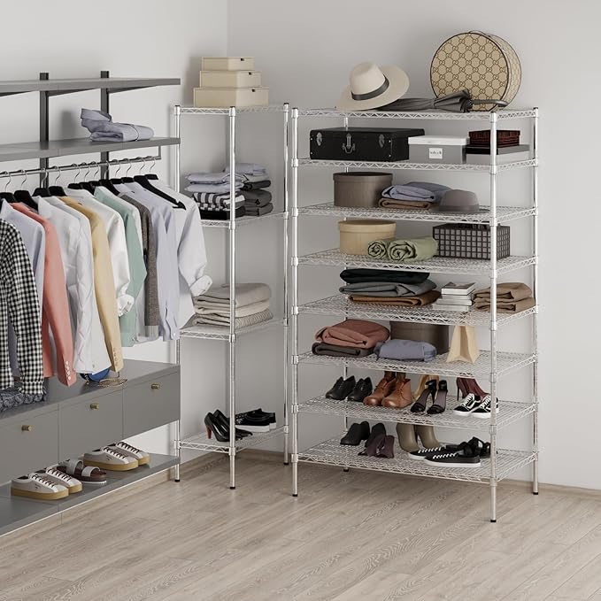 Regal Altair 24" Deep x 42" Wide x 74" Height Wire Shelving Kit | 8-Tier | NSF Commercial Storage Rack Unit