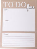 Snoopy To-Do List Notepad by Gaphique, 150 Tear-Away Sheets, Task Planner, Daily Organizer, Memo Writing Pad, Priority Checklist, Undated, 6” x 8”