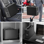 ENGPOW Fireproof Document Box with Lock, Fireproof Water Resistant Heat Insulated Safe Box Hard Case with Fireproof Zipper, Portable Home Office Travel File Organizer for Important Documents and More