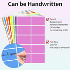 STARLIBOO Colored Labels Stickers, 3 x 2 Inch Rectangular Moving Labels for Boxes, 8 Colors Large Moving Stickers- 320 Pack