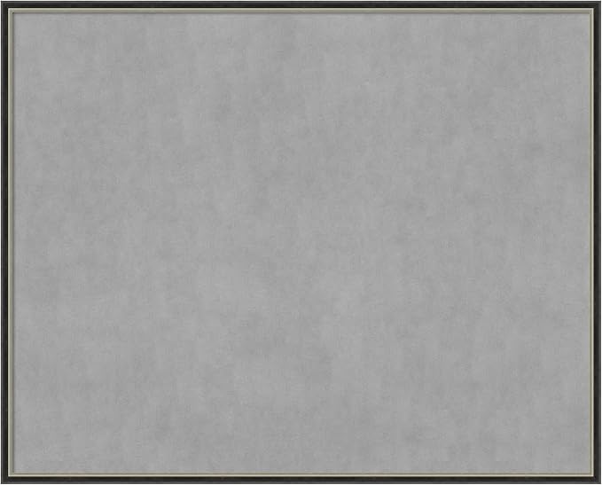 Amanti Art Black Framed Magnetic Board 33x41 X-Large Vision Board for use with Magnets, 100% Metal Sheet to Display Items as Office Decor or for Home Organization in mudroom, Kitchen or Kids Room